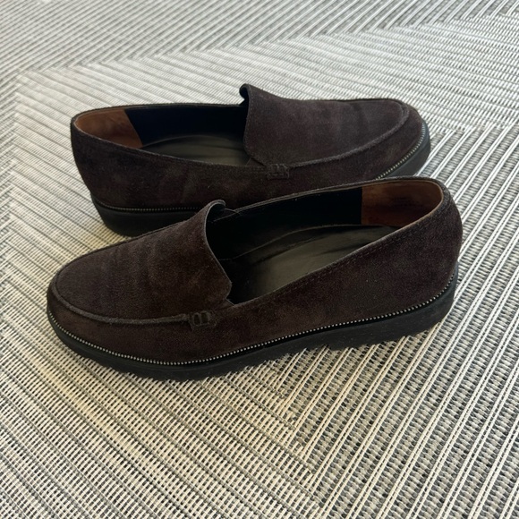 Paul Green Ariana BROWN Suede Leather Slip On Loafer Platform Shoes 9.5 - Picture 7 of 17